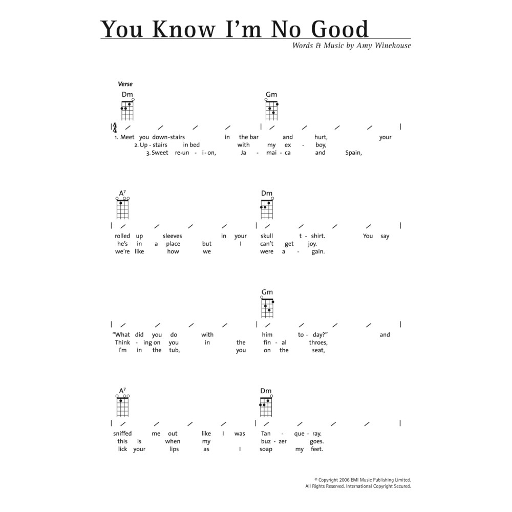 You Know I'm No Good