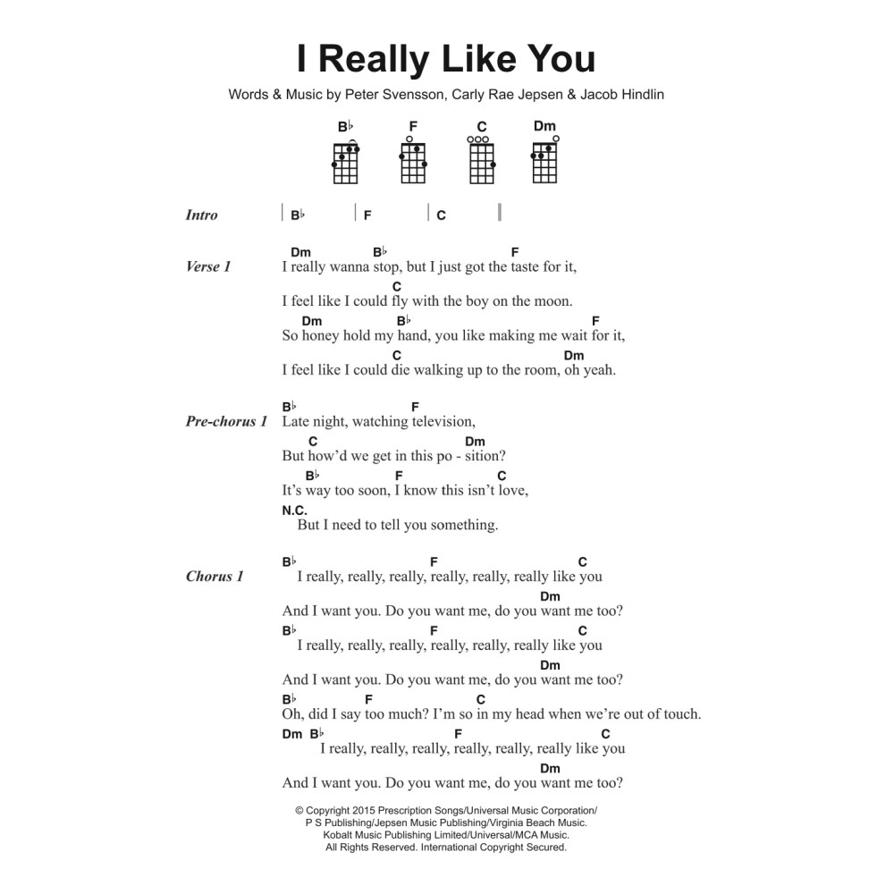 I Really Like You