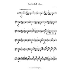 Caprice In E Minor
