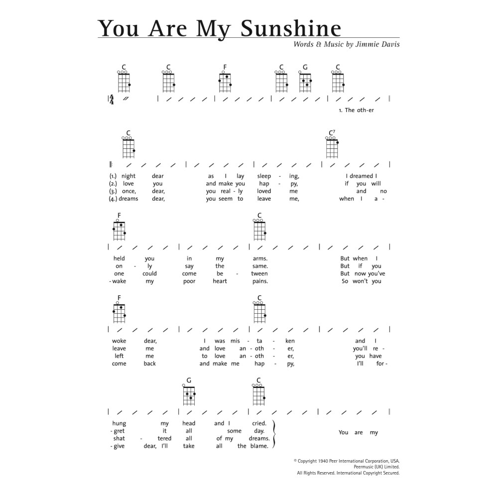 You Are My Sunshine
