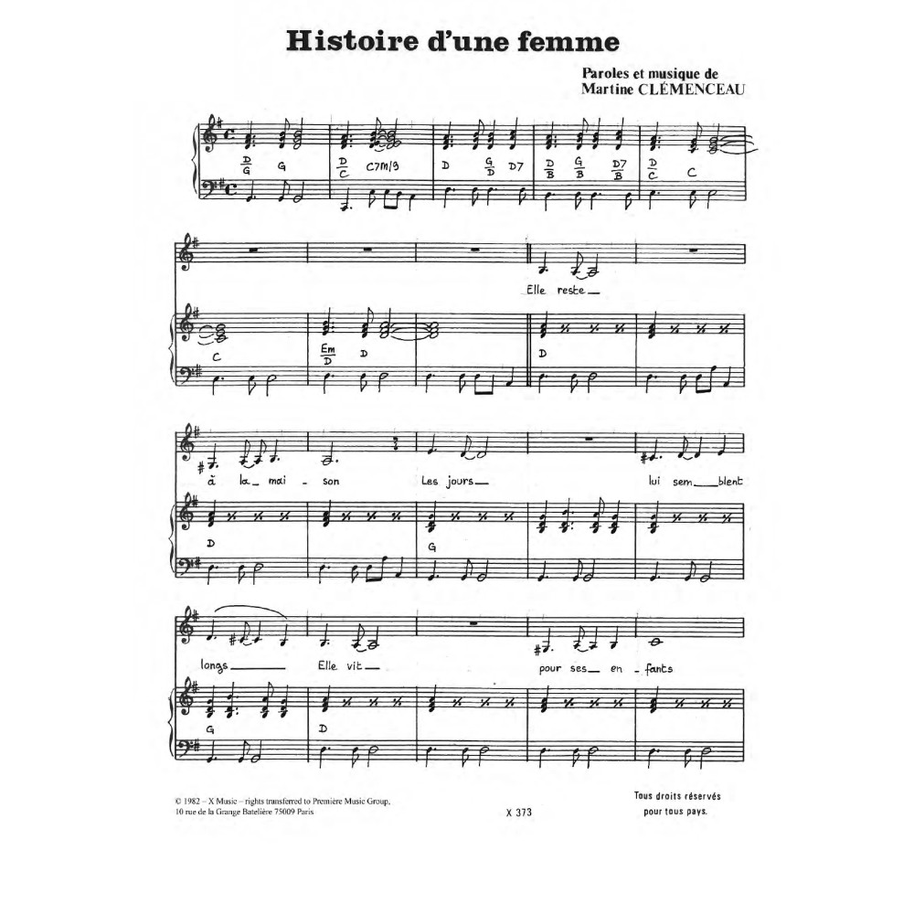Histoire D'une Femme