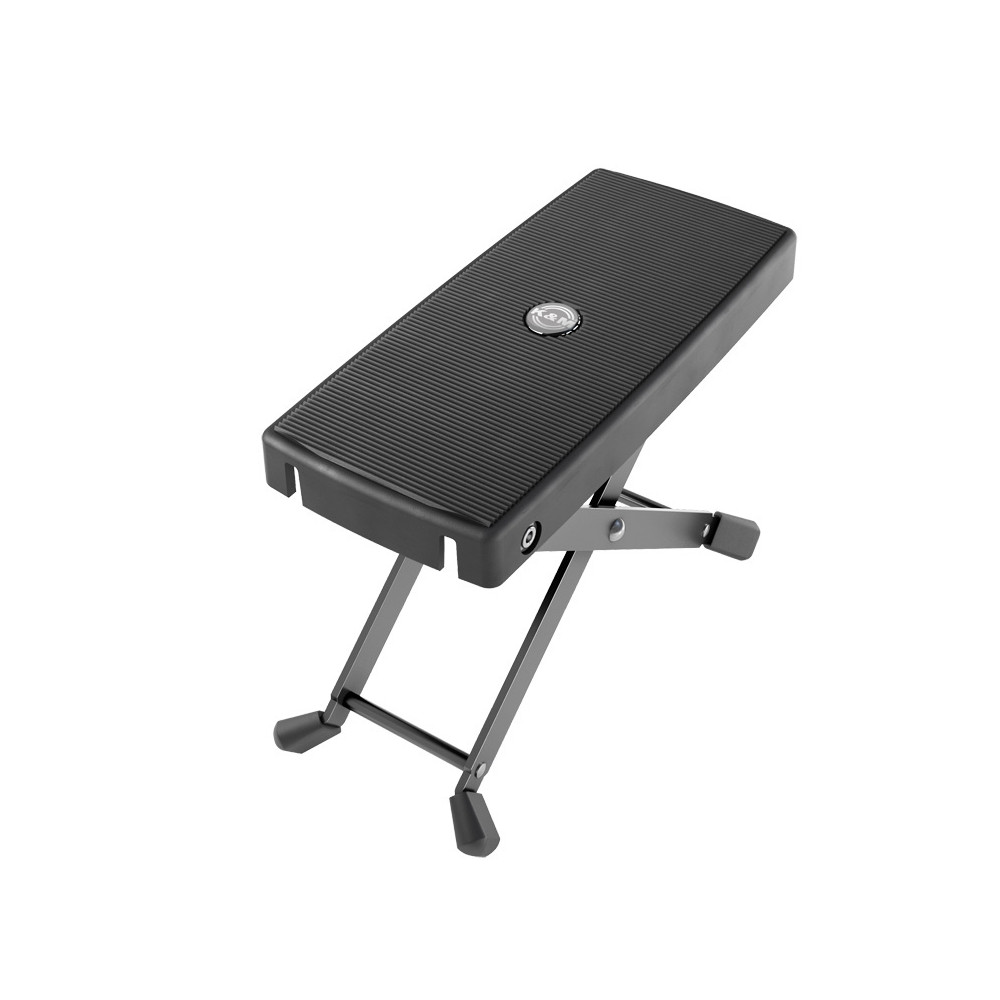 Reposapiés KM regulable de aluminio negro