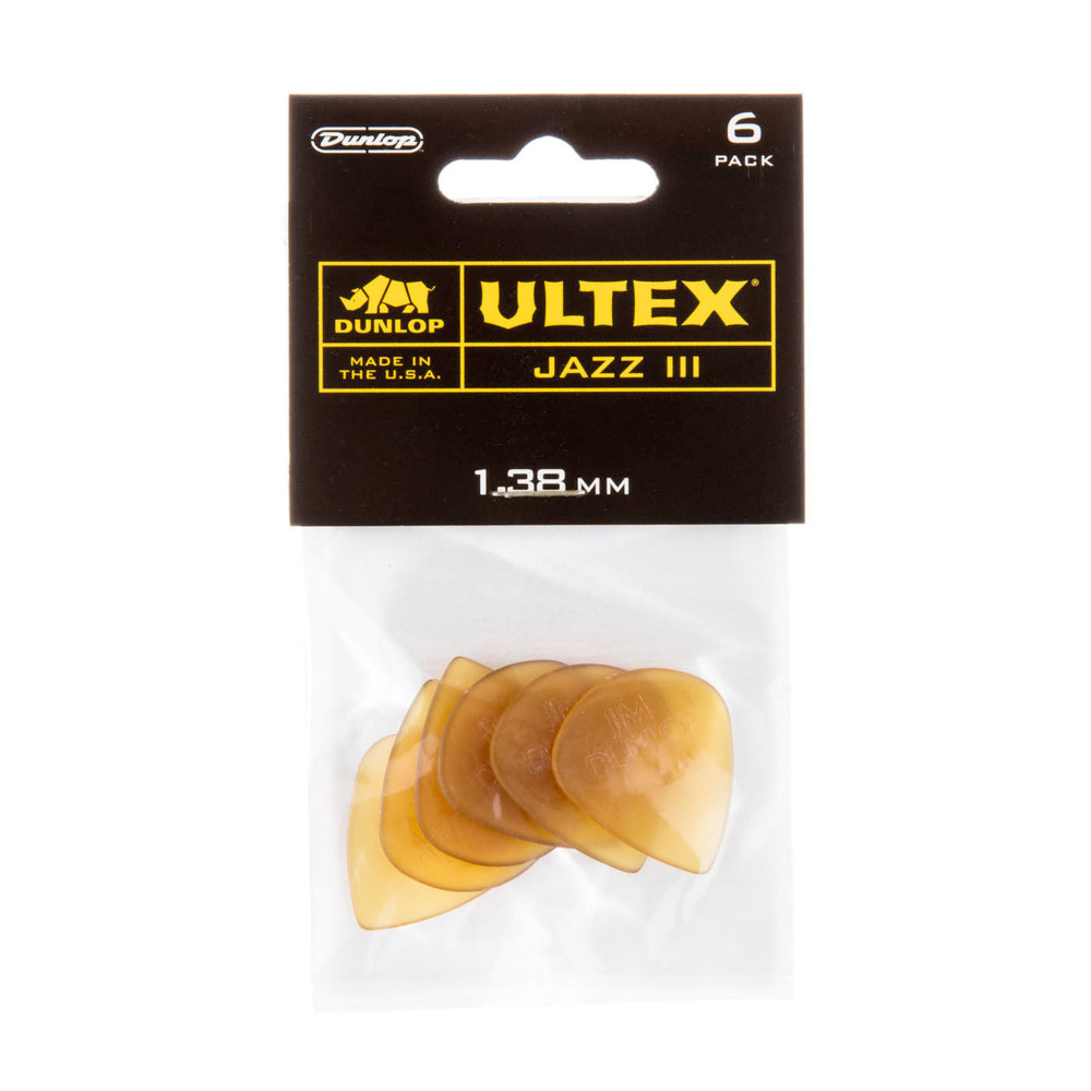 Beutel mit 6 Dunlop Ultex Jazz III Plektren