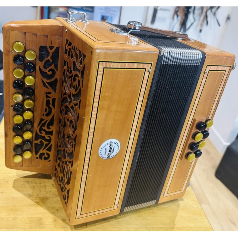 Maugein Pommier – Accordéon diatonique 2 rangs en bois massif