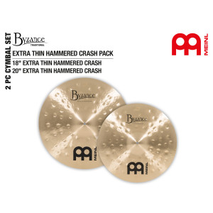 Pack 2 Cymbales Crash Meinl Byzance Trad