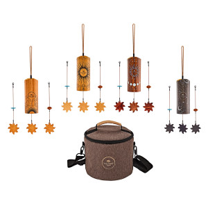 Set 4 Chimes Sonic Energy Bambus