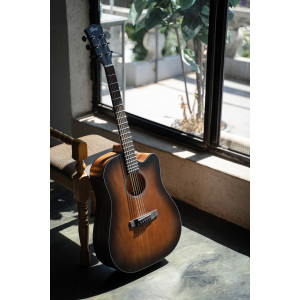 Cort Core-dc Gitarre Mahagoni Black Burst