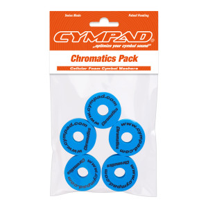 Set mit 5 Cympad Chromatics Pads Blau