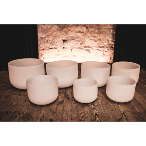 Set Singing Bowl Sonic Energy Crystal