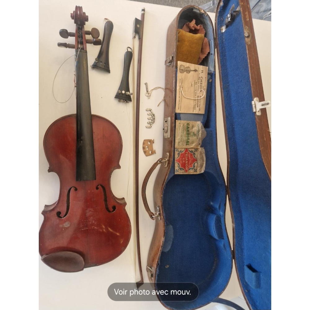 Violín de estudio 4/4 Mirecourt principios del siglo XX
