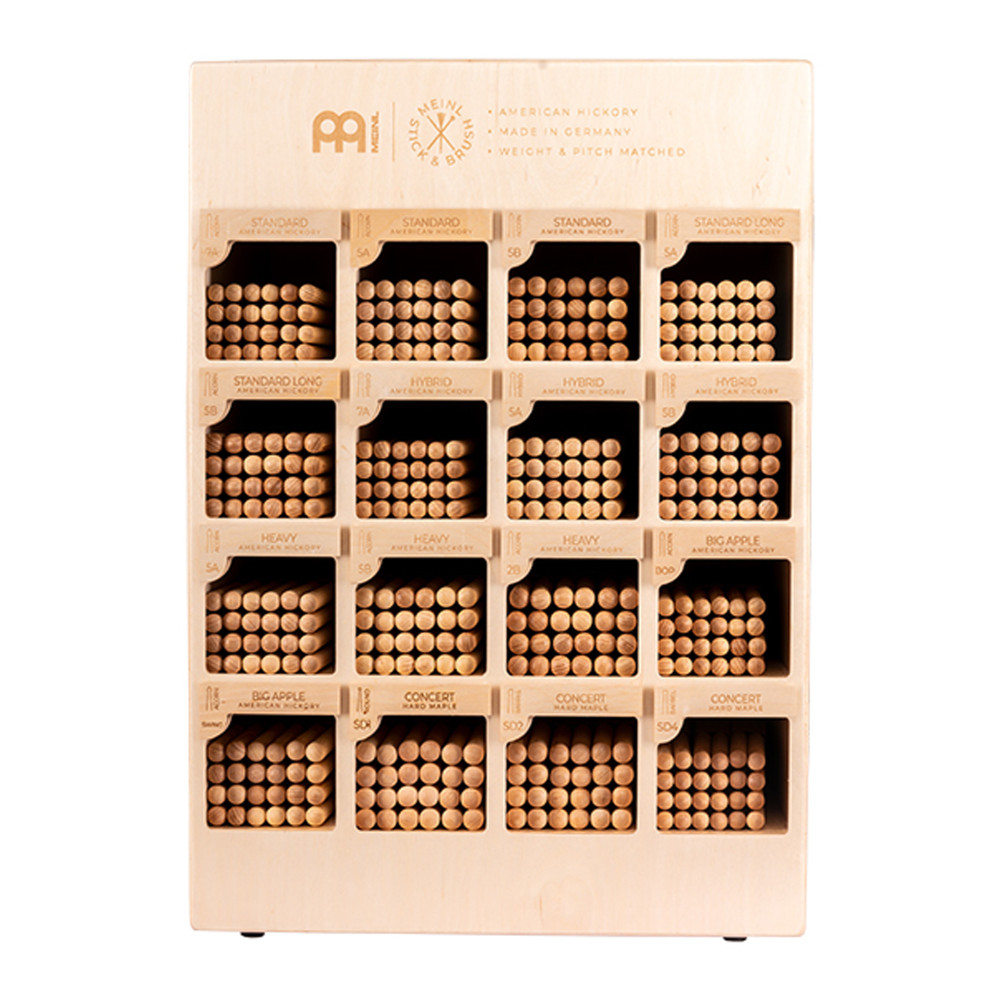 Meinl Display mit 16 Fächern für Drumsticks
