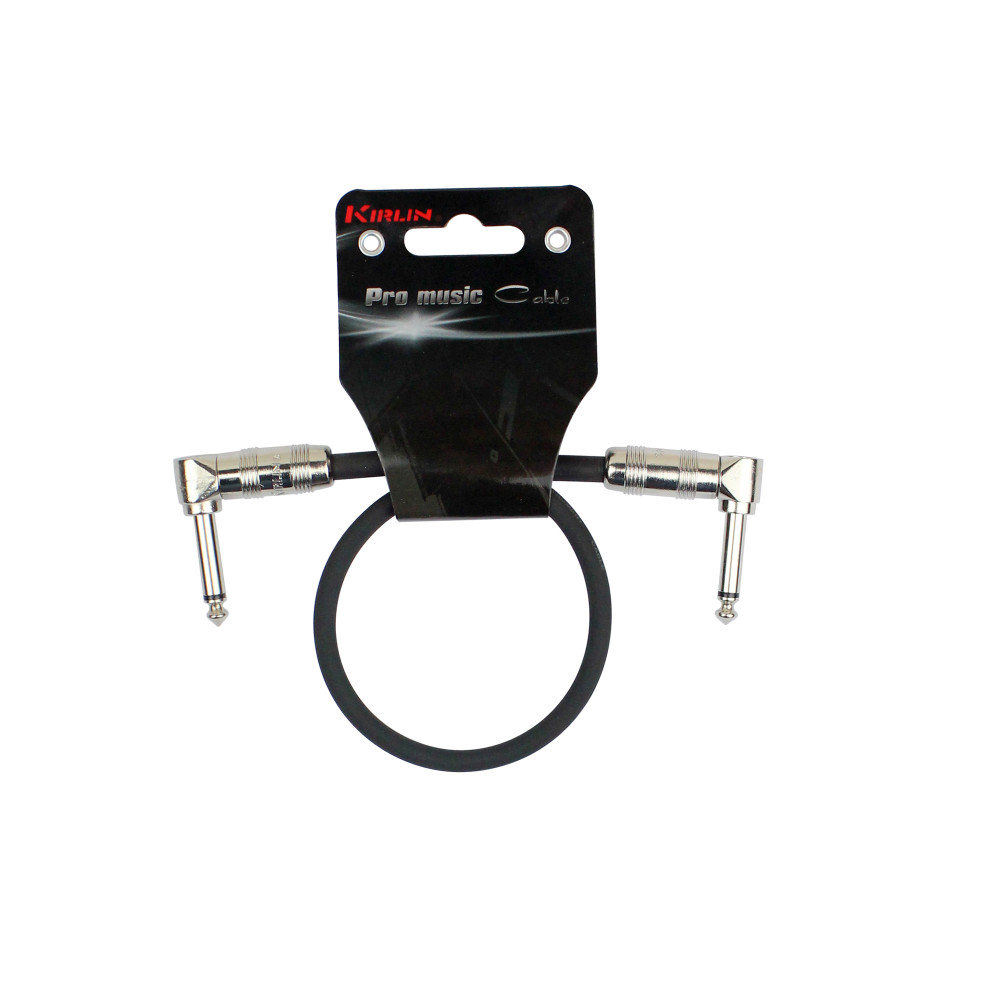Patchkabel Kirlin 0,30 m Jack-Jack Schwarz