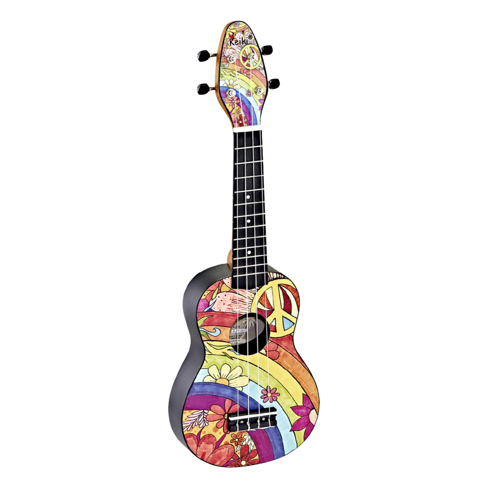 Pack Ukulele Soprano Keiki Peace 68
