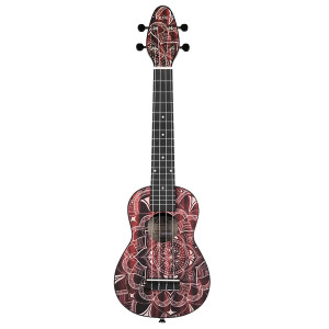 Ukulele-Soprano-Set Keiki Rot