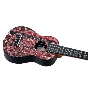 Ukulele-Soprano-Set Keiki Rot