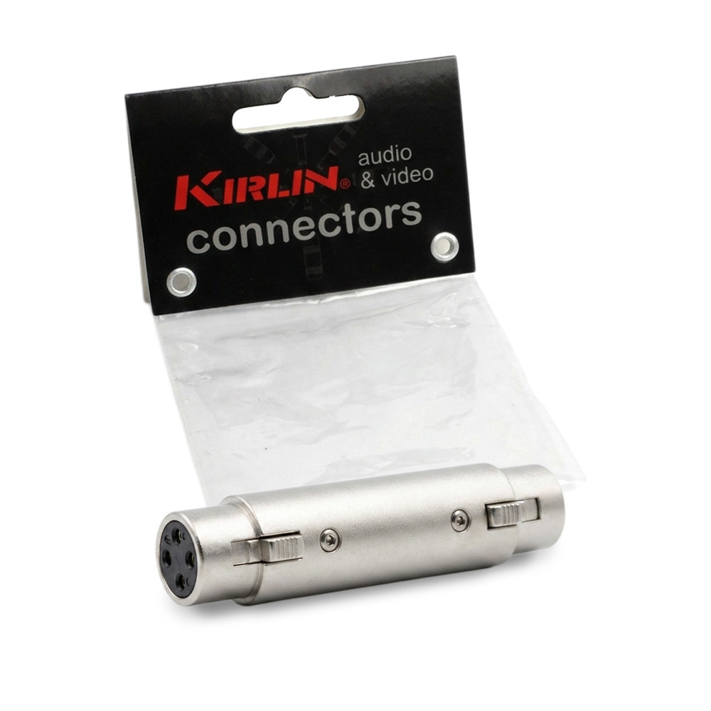 Kirlin Adaptador XLR hembra / XLR hembra de aluminio