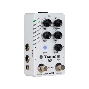 Mooer Looper X2 Pedal Weiß