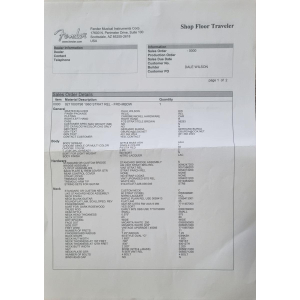 Fender Stratocaster 1960 Dale Wilson Masterbuilt Relic 2011 Custom Shop Fiesta Red