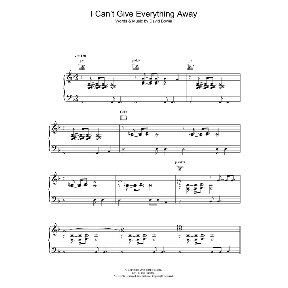 I Can't Give Everything Away