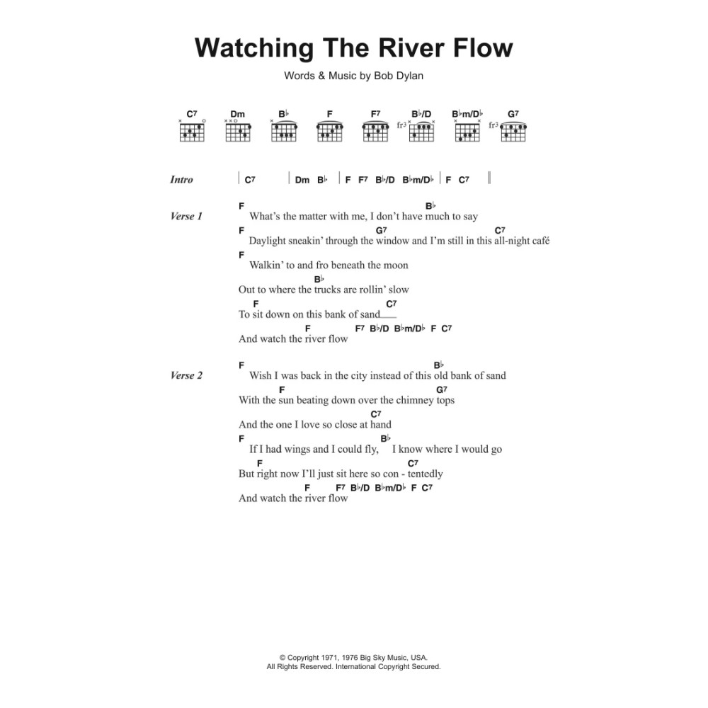 Watching The River Flow
