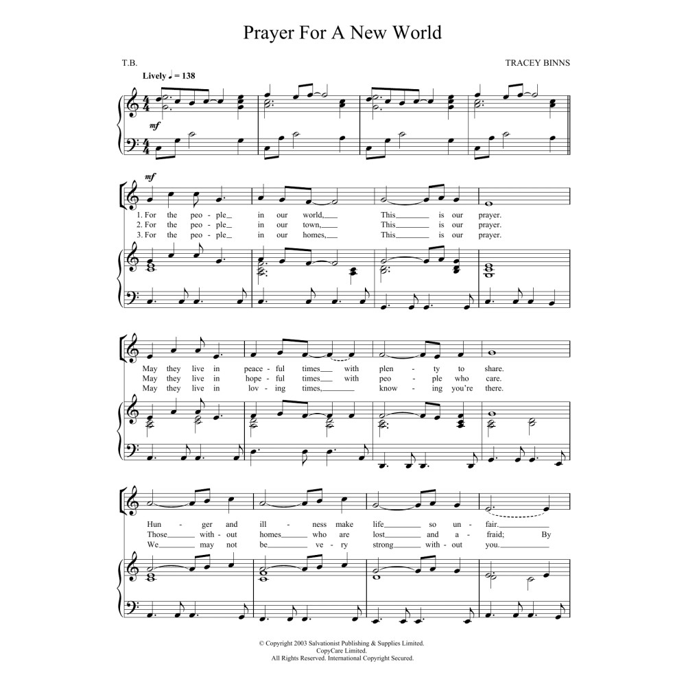 Prayer For A New World