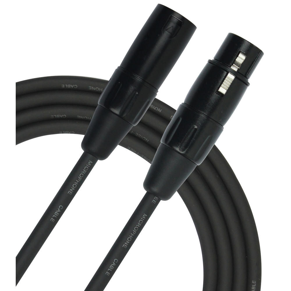 Mikrofonkabel Kirlin 1m Xlr M - Xlr F Schwarz