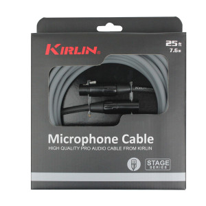 Mikrofonkabel Kirlin 6m Xlr M-xlr F Grau