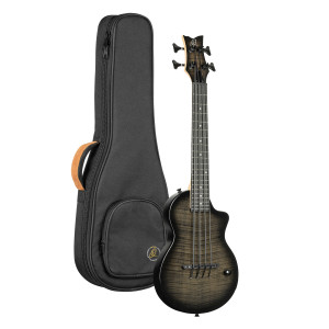 Ortega Ukulele-Bass, Neo, Transparent Grau