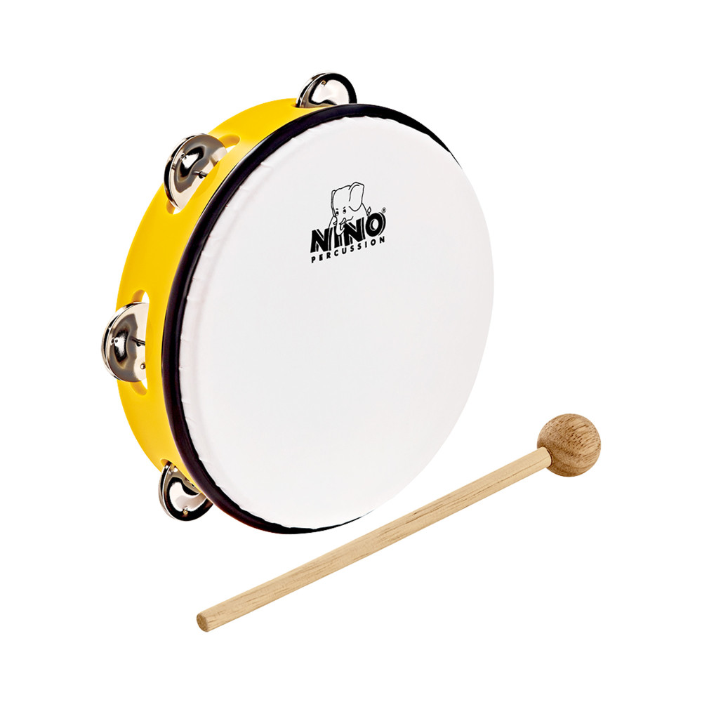 Nino Tamburin Abs 10" +cymb, Gelb