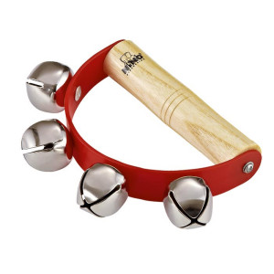 Nino Schelleninstrument mit 4 Glöckchen, Rot