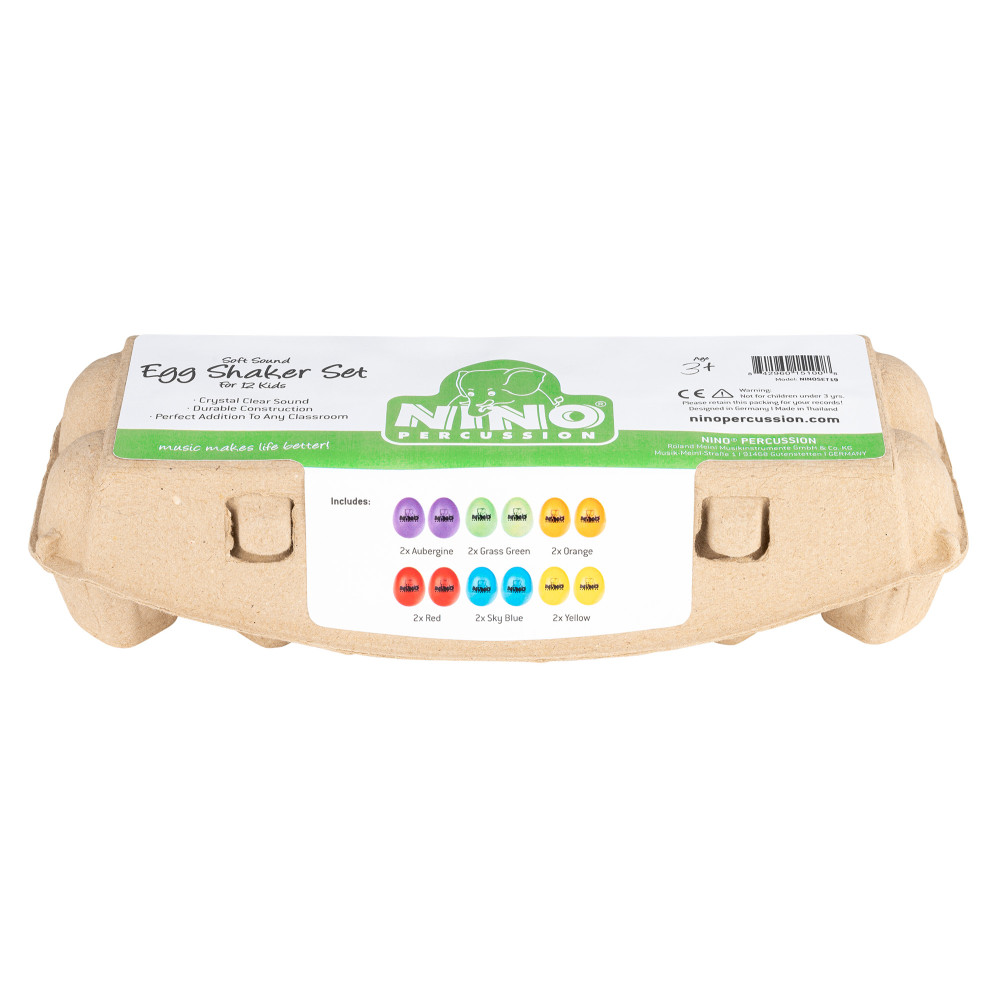 Sortiment 12 Eier-Shaker Nino Soft