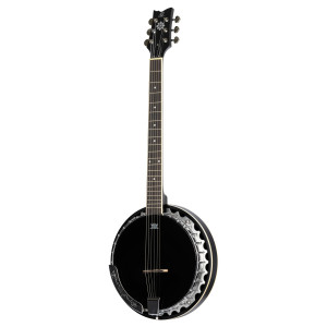 Ortega Banjo, 6 Saiten, Schwarz