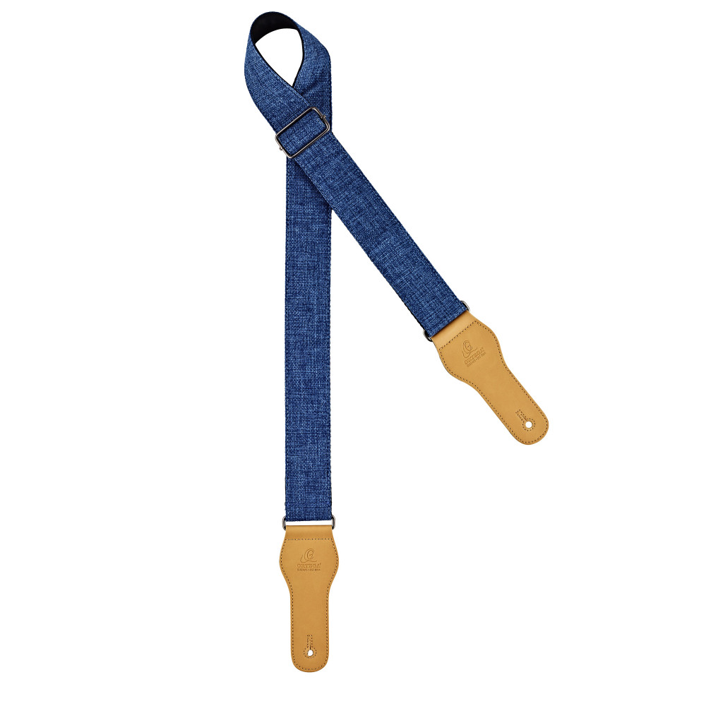 Gitarrengurt Ortega Baumwolle Blau