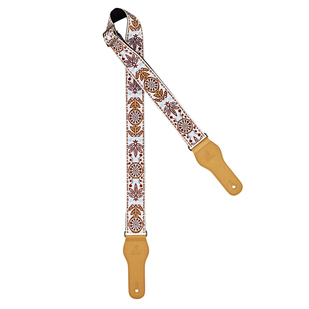 Ortega Gitarrengurt Baumwolle Weiß