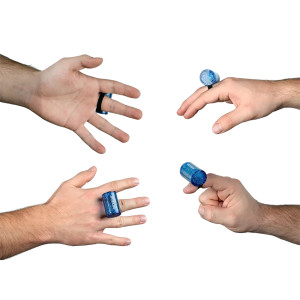 Finger Shaker Ortega, Kunststoff, Blau
