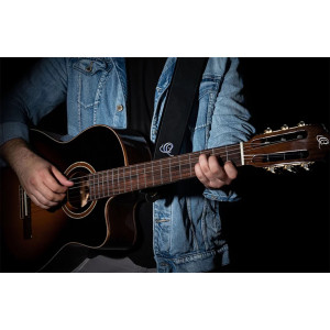 Ortega Gitarrengurt Leder Black Hole