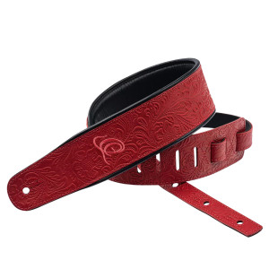 Ortega Gitarrengurt Leder Byz. Fire