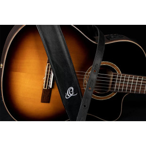 Ortega Gitarrengurt Leder Vintage Ash