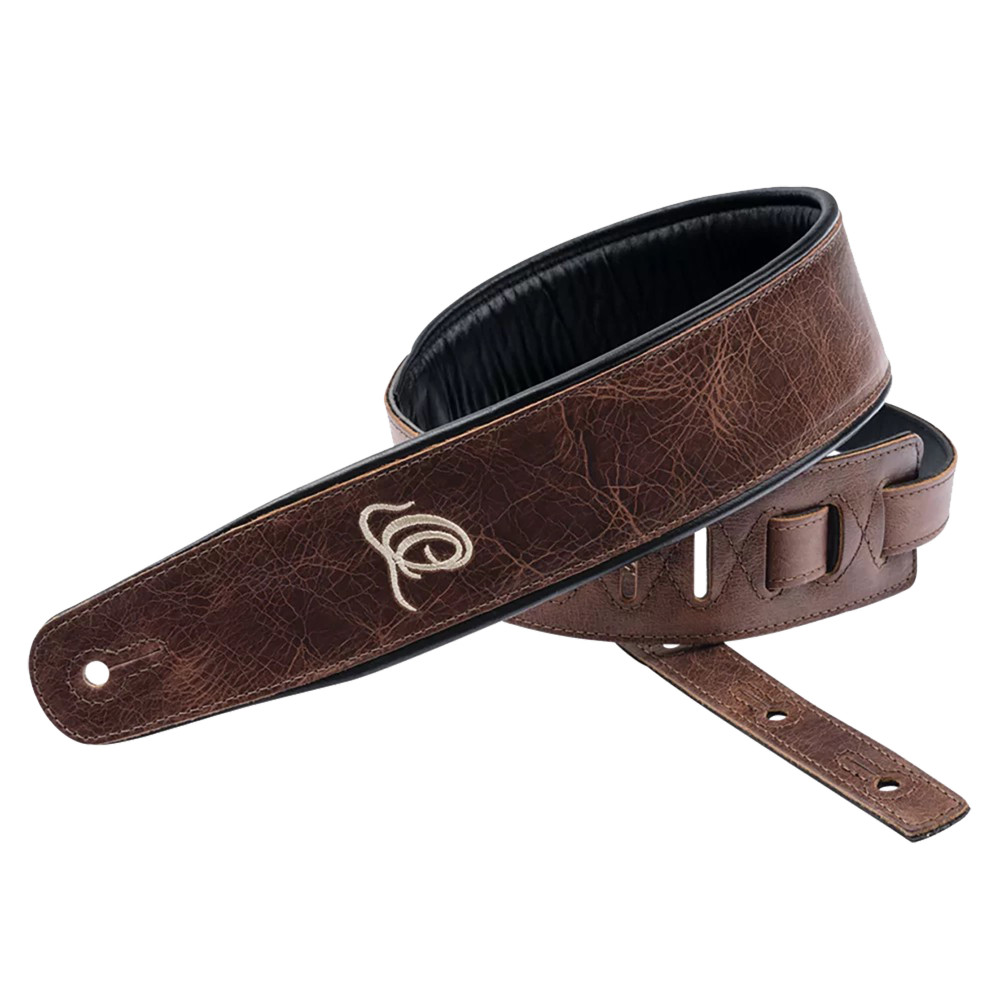 Gitarrengurt Ortega Leder Vint. Brown