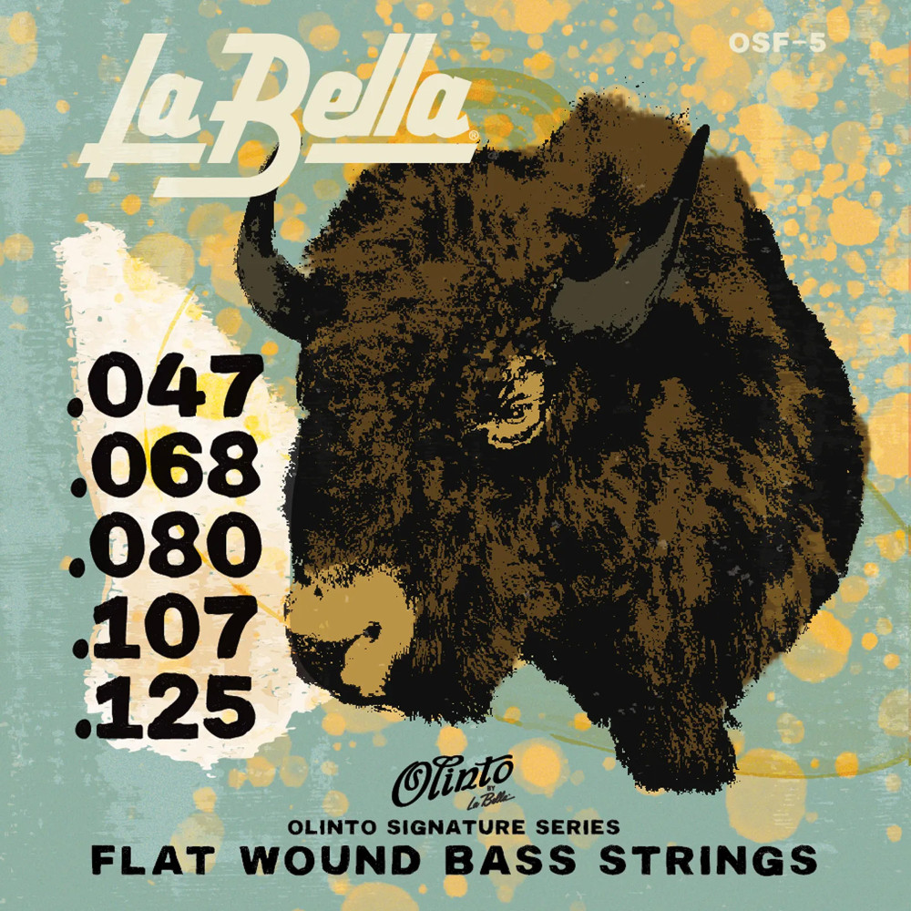 Basssaitensatz La Bella Olinto 5c Flat 47-125