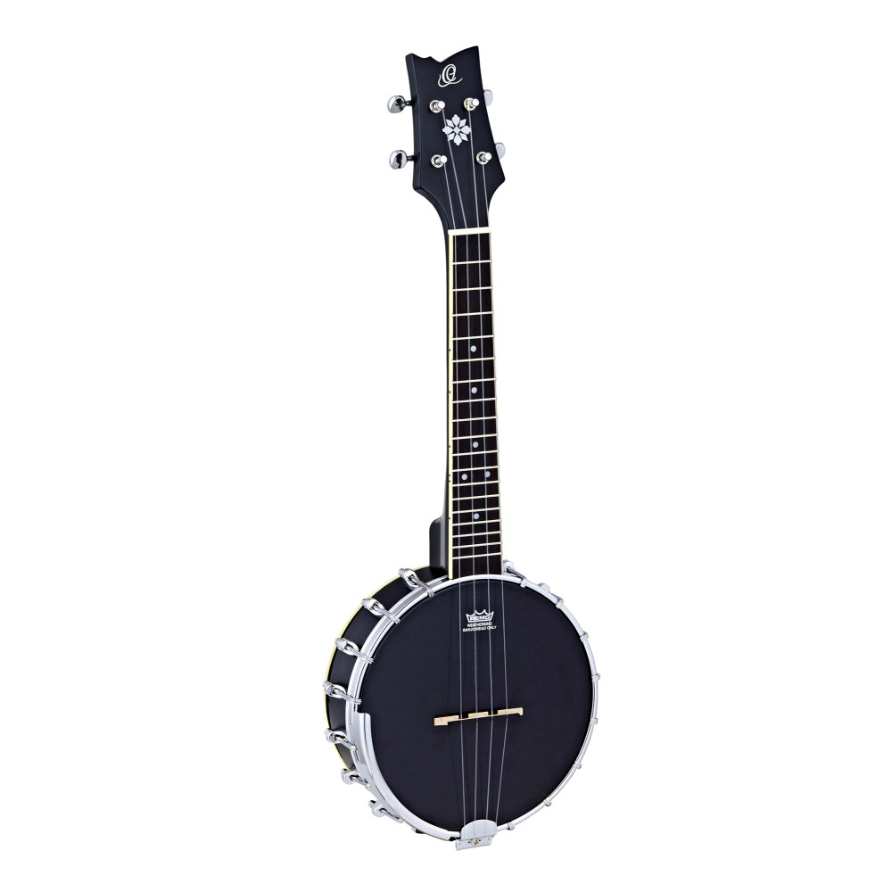 Ukulele Banjo Ortega, 4 Saiten, Schwarz