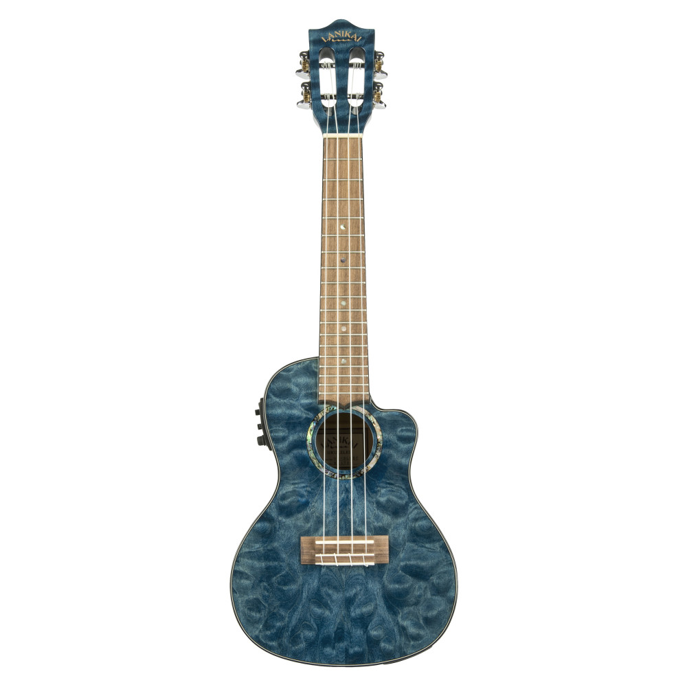 Konzert-Ukulele Lanikai Ahorn Qm-blcec
