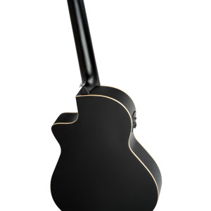 3/4-Gitarre Ortega R125 Fichte, EQ, Schwarz