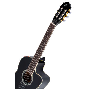 Ortega Gitarre Rce141 Fichte Schwarz