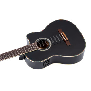 Ortega Gitarre Rce141 Fichte Schwarz