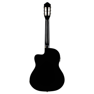 Ortega-Gitarre Rce145 Fichte Schwarz