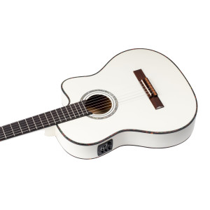 Ortega Rce145 White Spruce Guitar