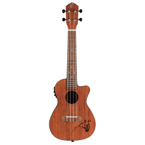 Concert-Ukulele Ortega, Mahagoni, Cw Eq