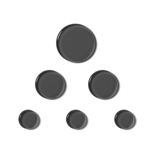6 Mini Harmonische-Dämpfer Schwarz