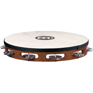 Meinl Holz-Tamburin Mit Fell Braun